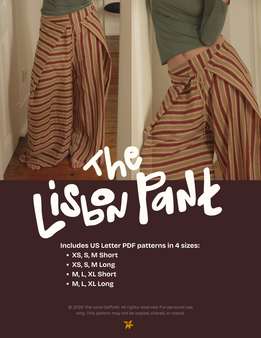 Lisbon Pant Digital Sewing Pattern