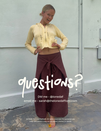 Tossa Skirt Digital Sewing Pattern